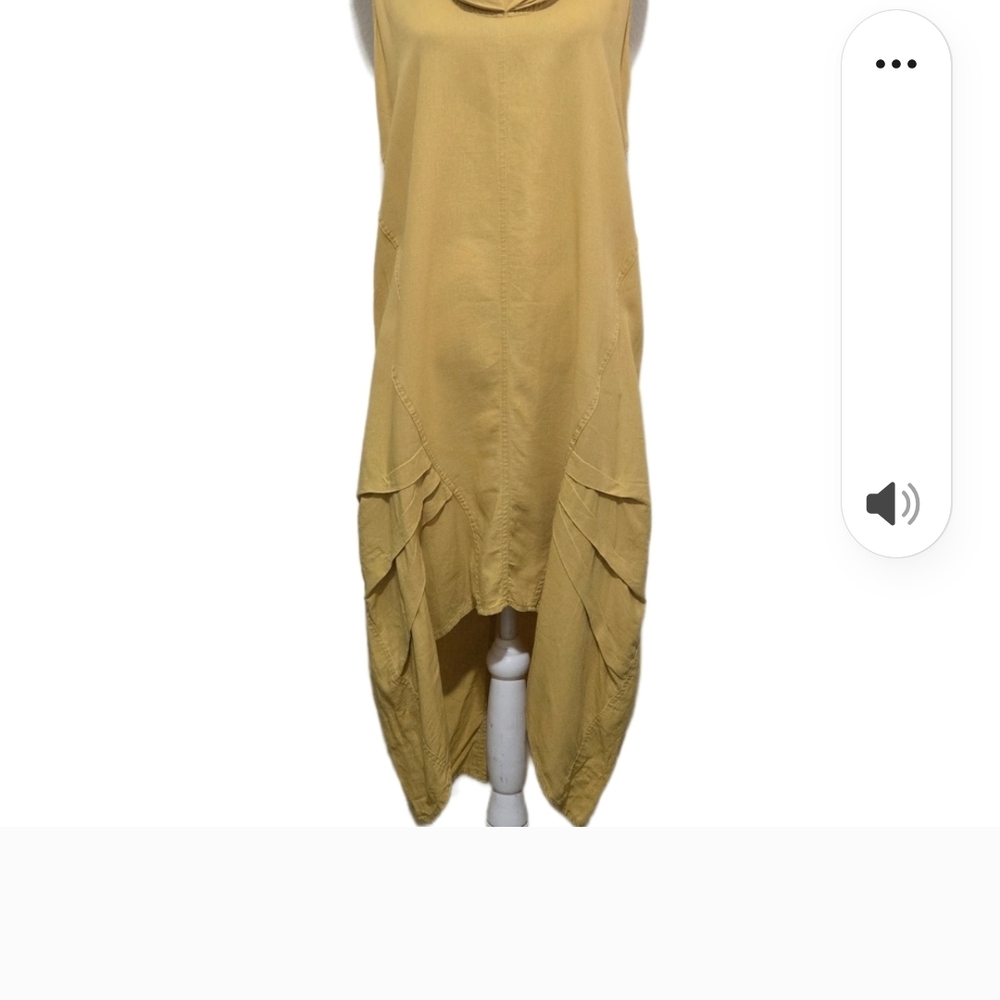For Cynthia Yellow High Low Dress
